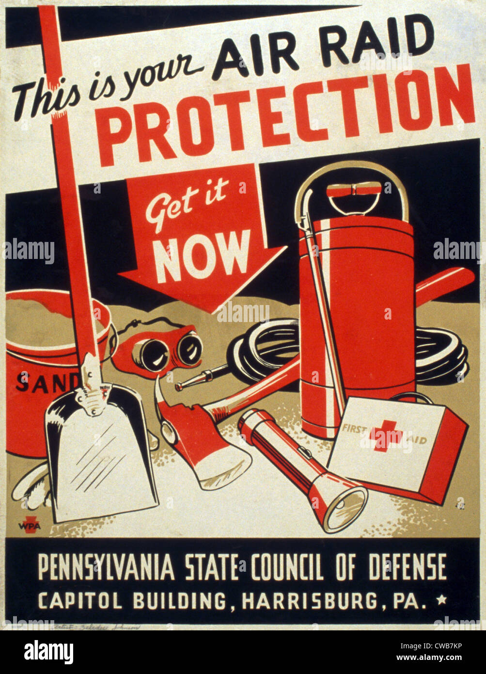 Air raid poster hires stock photography and images Alamy