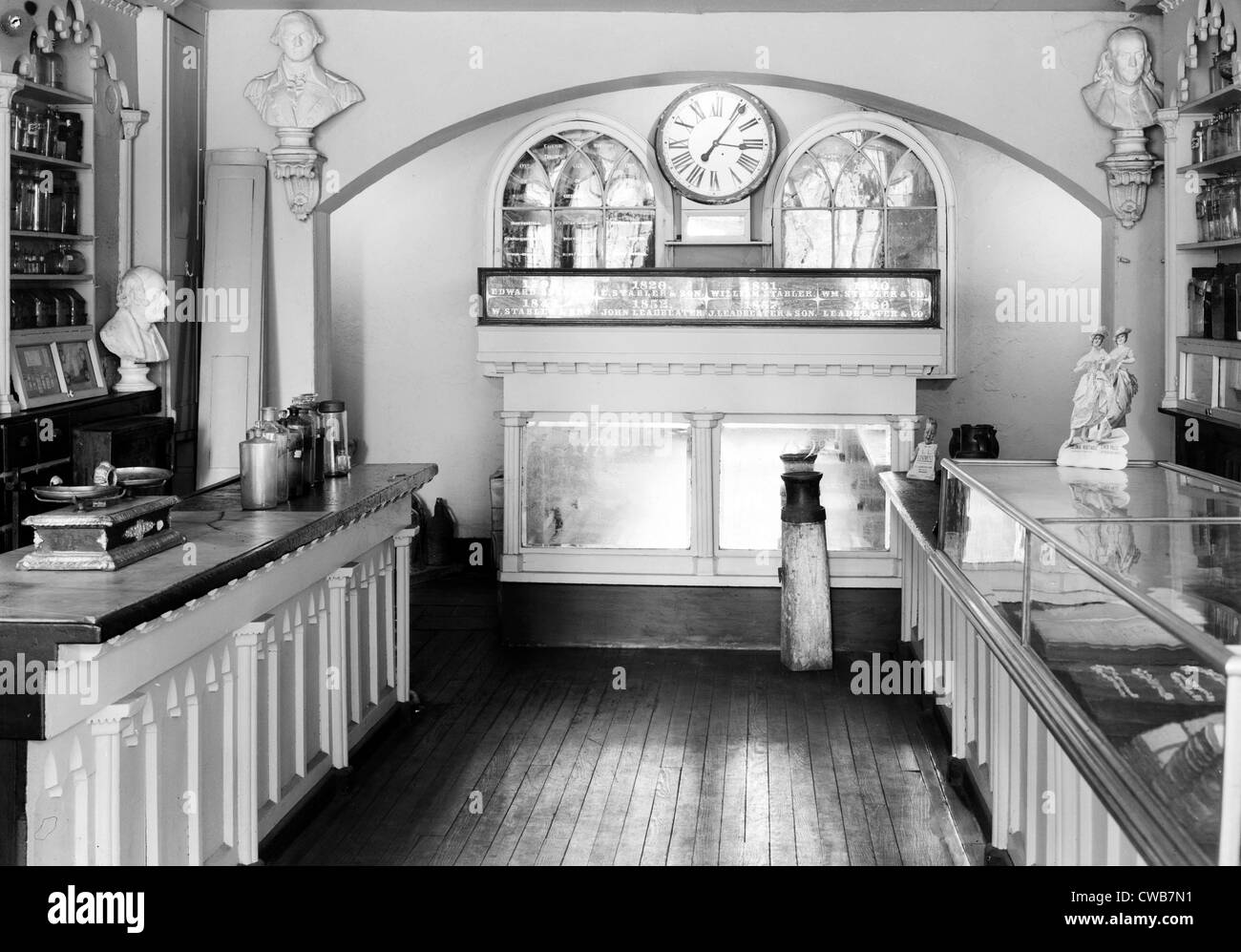 Apothecary Shop, founded ca. 1795. Alexandria, Virginia. Stock Photo
