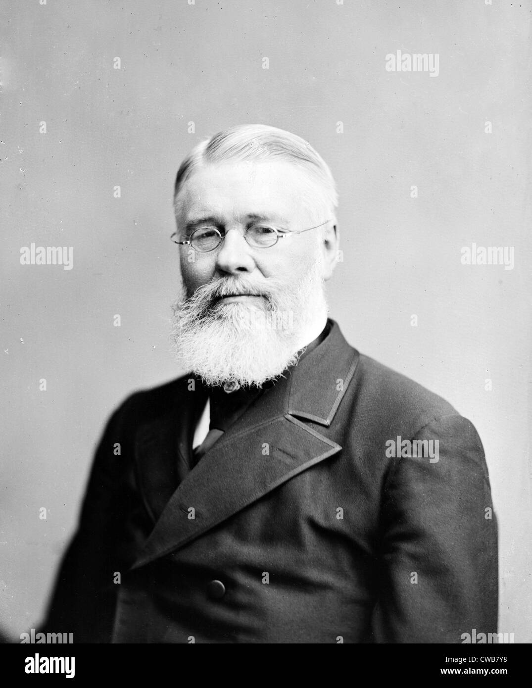 Prof. Richard Jordan Gatling, inventor of the Gatling Gun, ca. 1870s Stock Photo