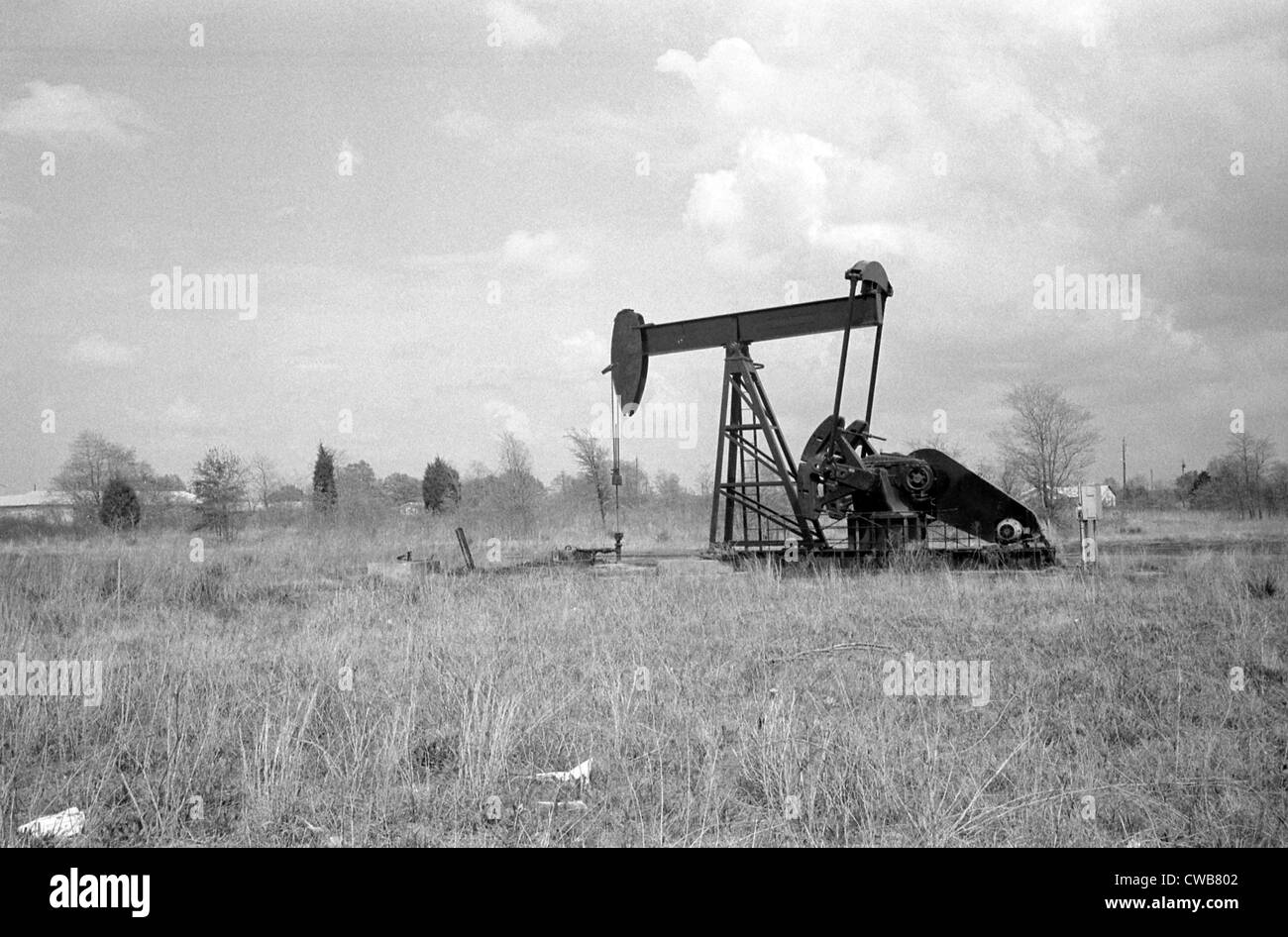 Texas oil pump Black and White Stock Photos & Images Alamy