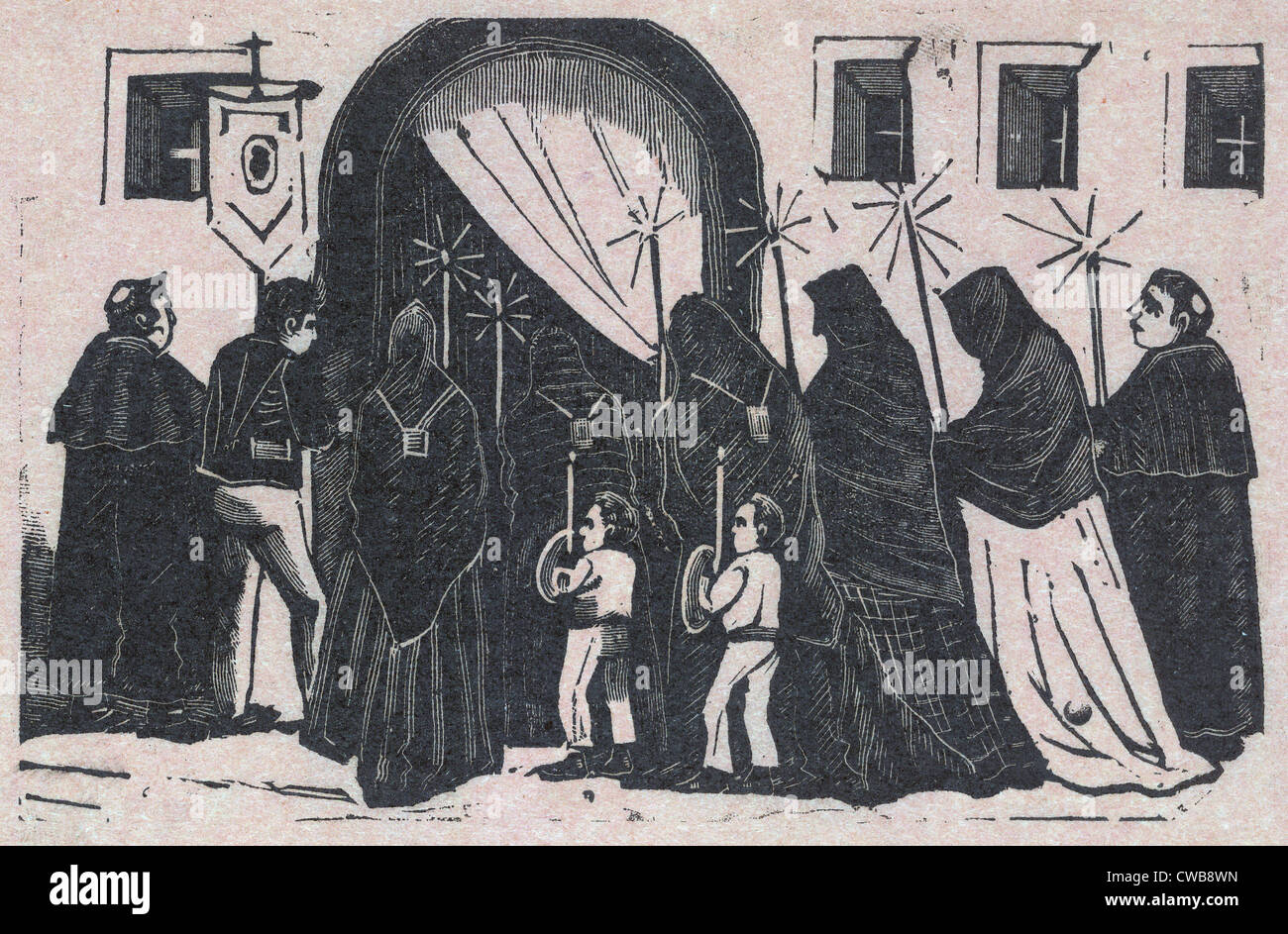 The Procession, by Antonio Vanegas Arroyo, circa 1900s Stock Photo Alamy