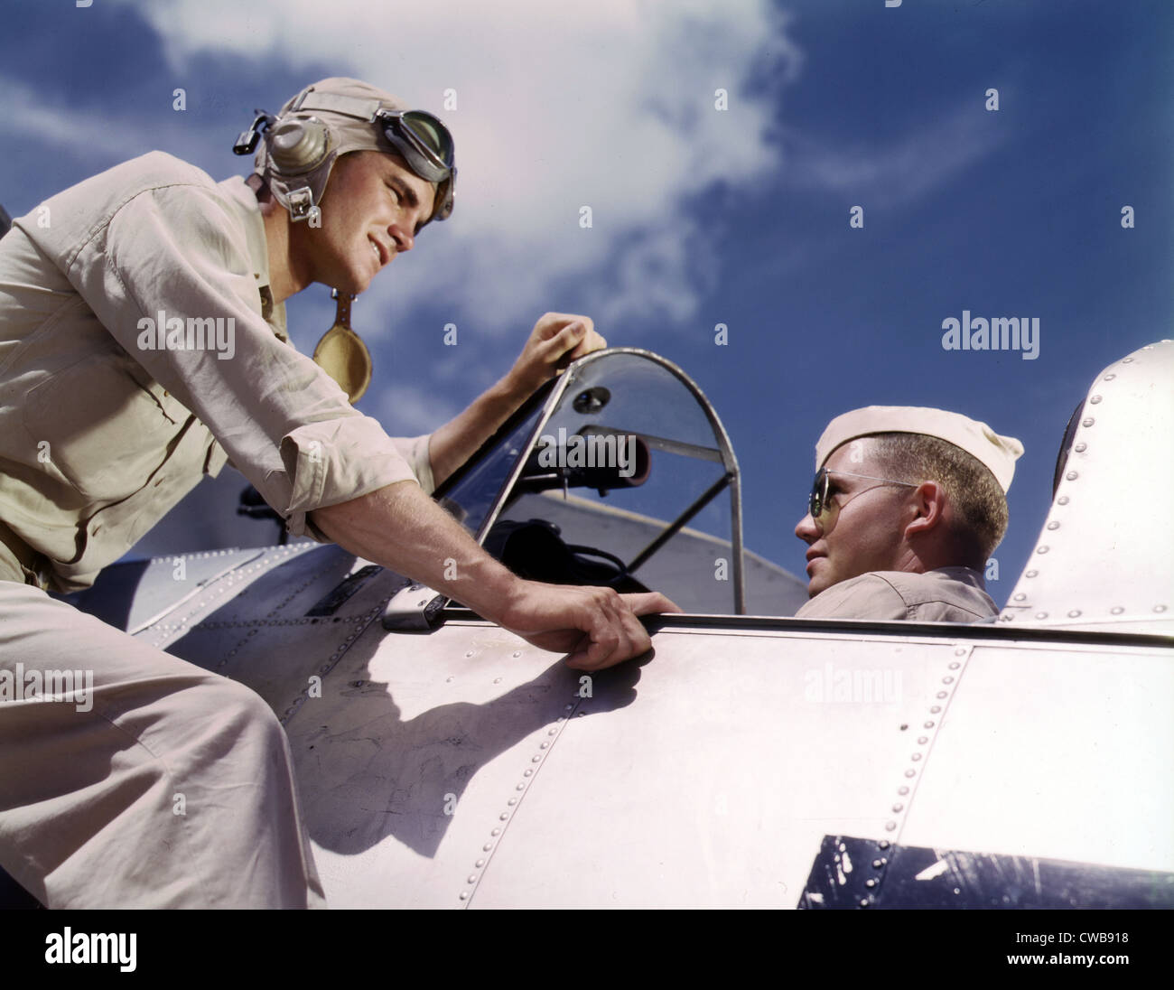 Pilot training at the Naval Air base, Corpus Christi, Texas, 1942 Stock Photo