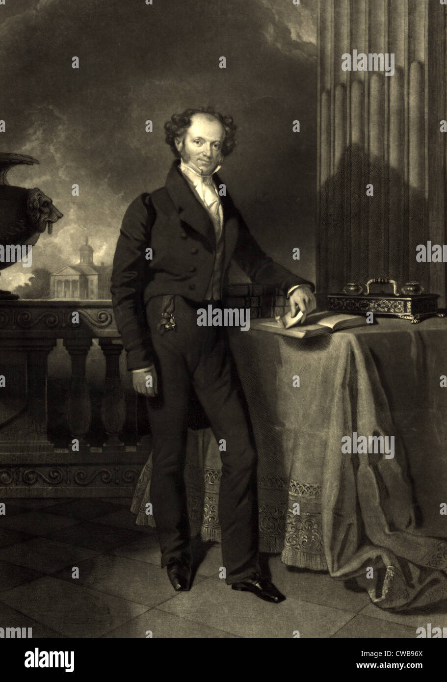 President Martin Van Buren, 1840 Stock Photo