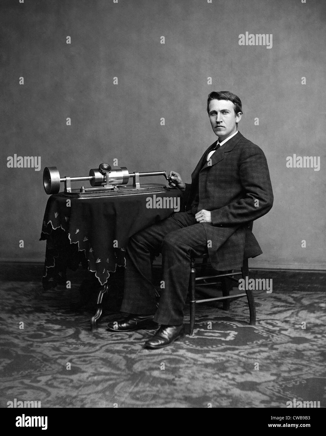 Thomas Edison, ca. 1870's Stock Photo