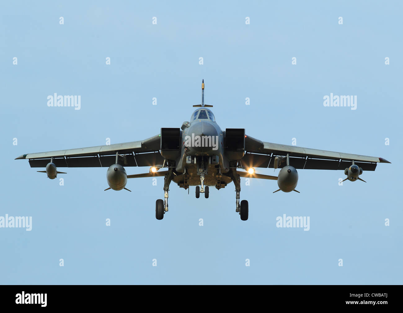 Tornado GR4 preparing to land at RAF Coningsby Stock Photo