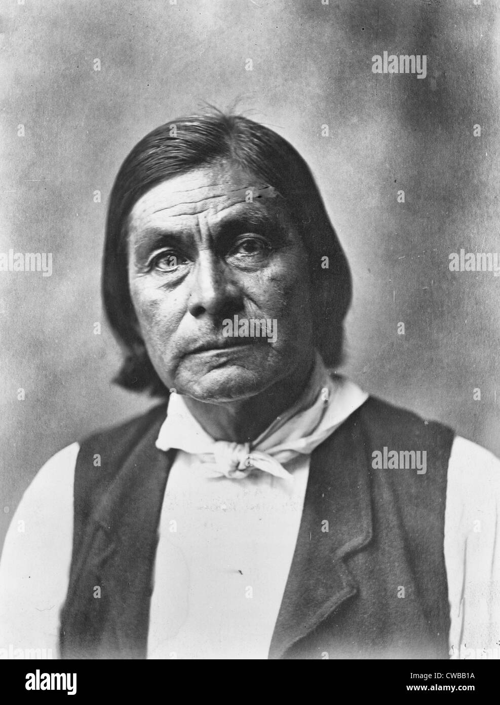 Chitto Harjo or Crazy Snake, head-and-shoulders portrait, facing front] Stock Photo