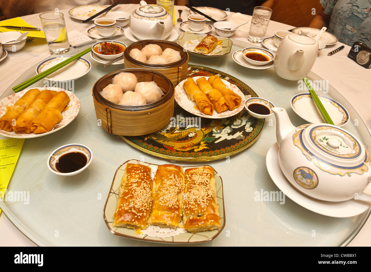 Dim sum dishes served at Fisherman's Terrace Seafood Restaurant in