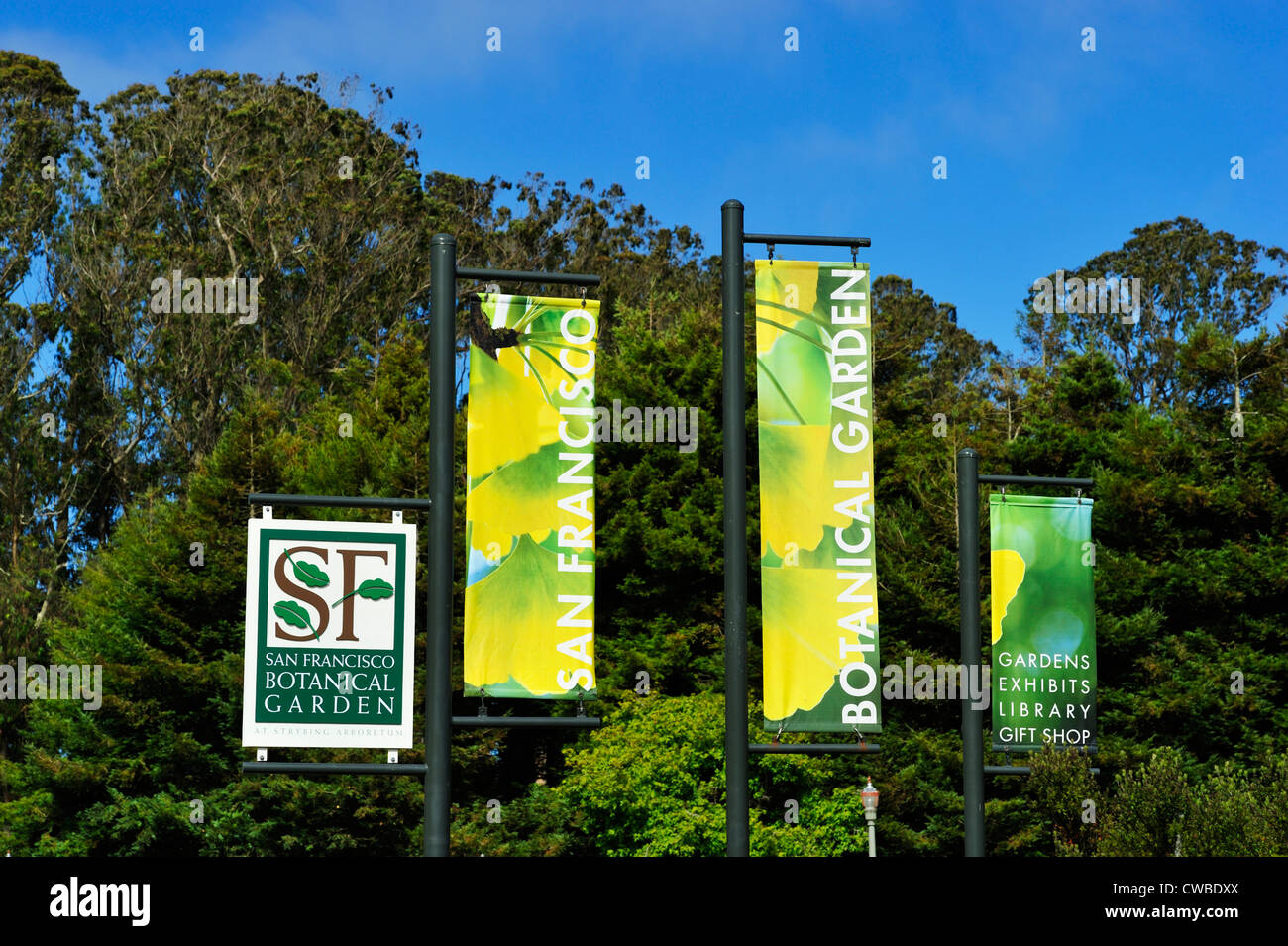 The San Francisco Botanical Garden, Golden Gate Park CA Stock Photo