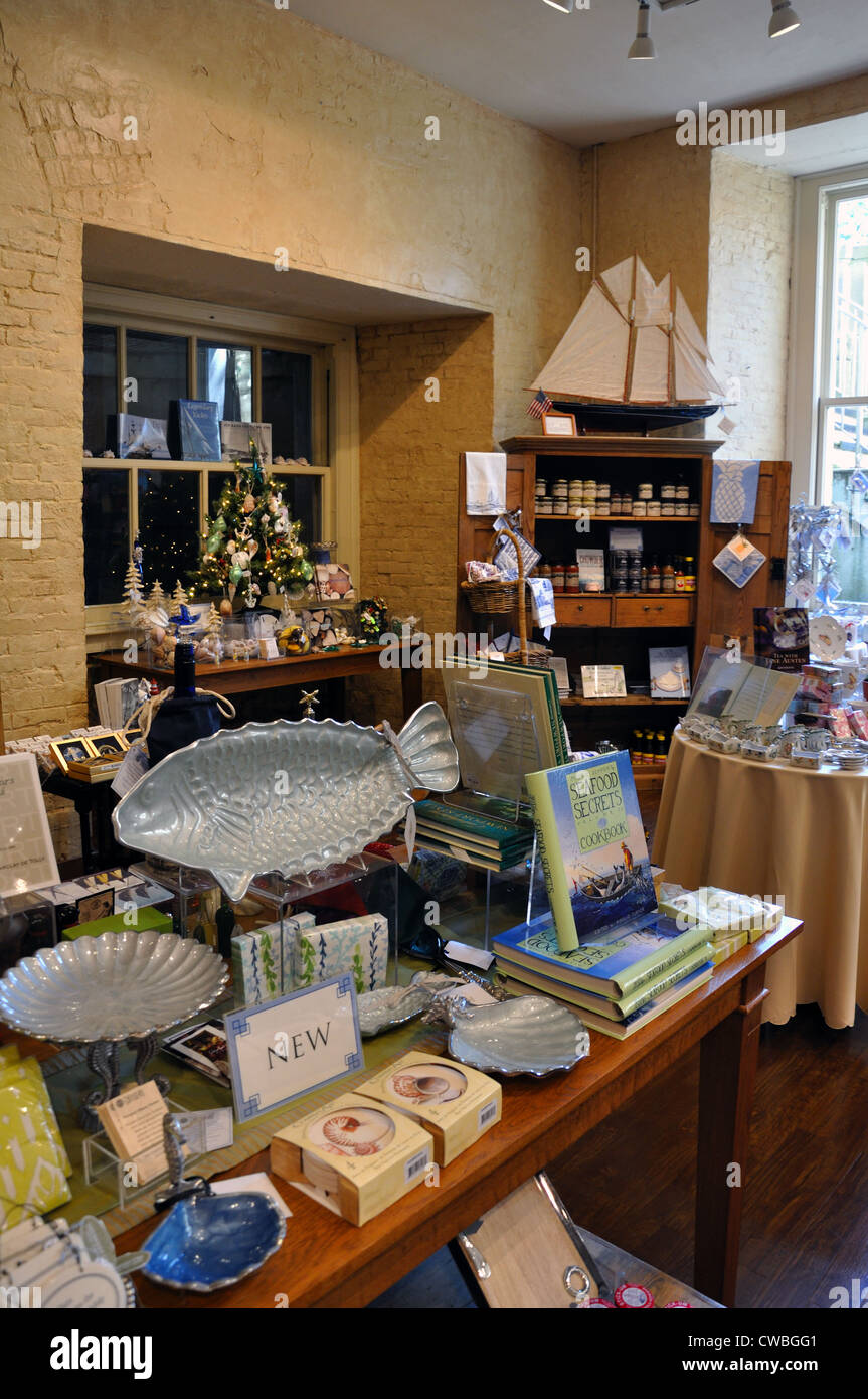 Gift shop at Marble House mansion, Newport, Rhode Island, USA Stock
