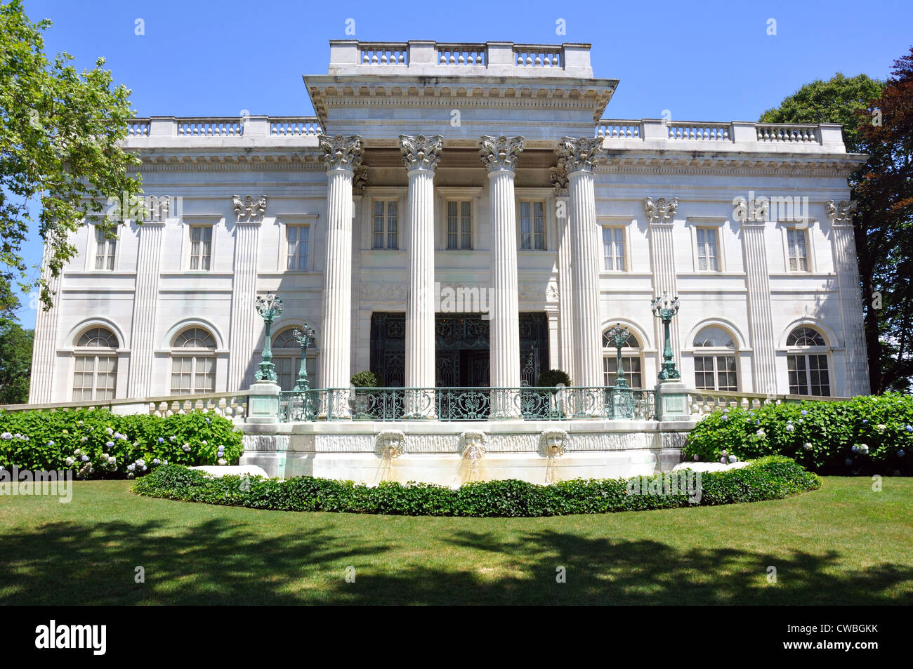 Marble House, Vanderbilt Mansion, Newport, Rhode Island, USA Stock
