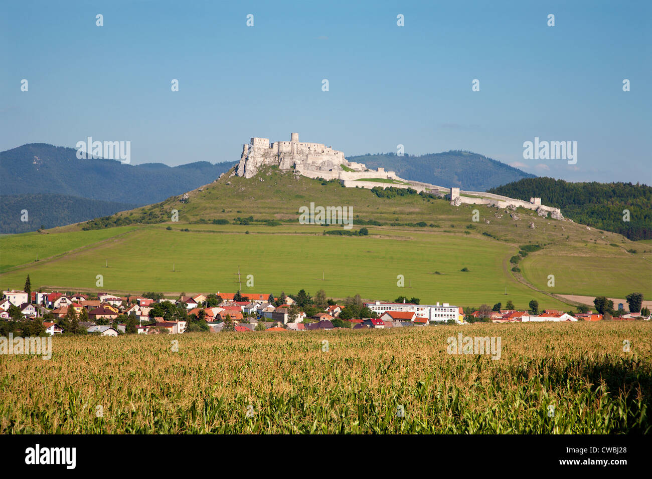 Slovakia - Spissky hrad - castle Stock Photo