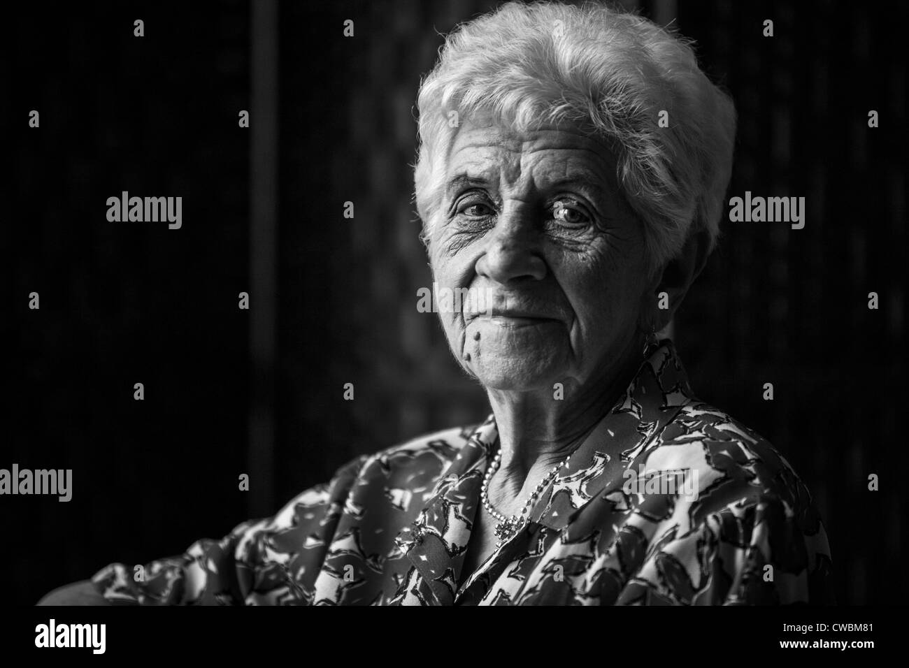 Portrait of a senior Stock Photo - Alamy