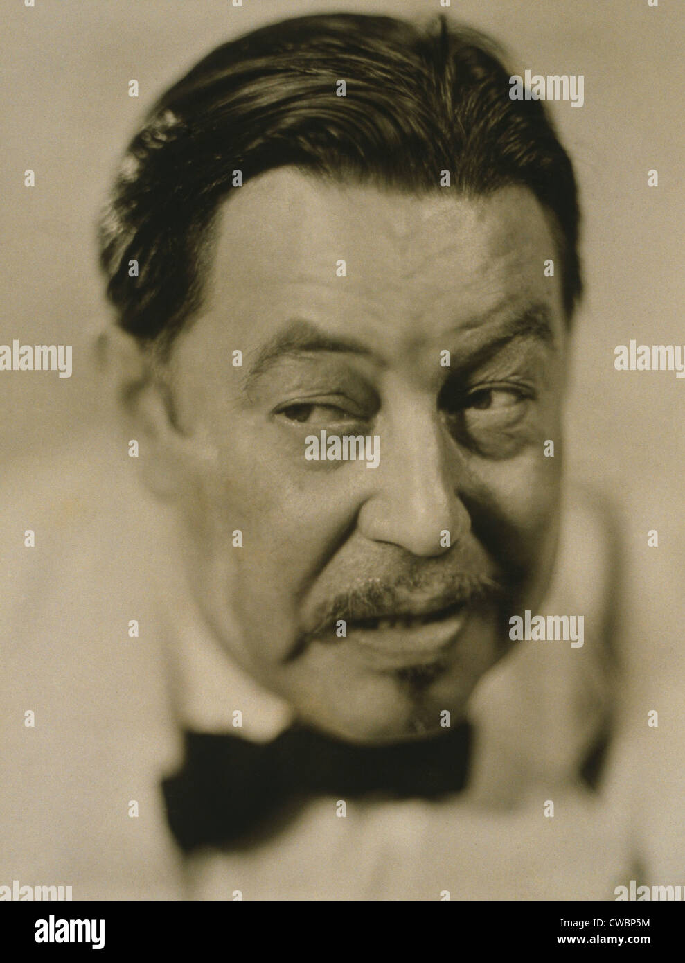 Warner Oland, (1879-1938) was a Swedish-American actor remembered for his role as Chinese detective, Charlie Chan. 1931 Stock Photo