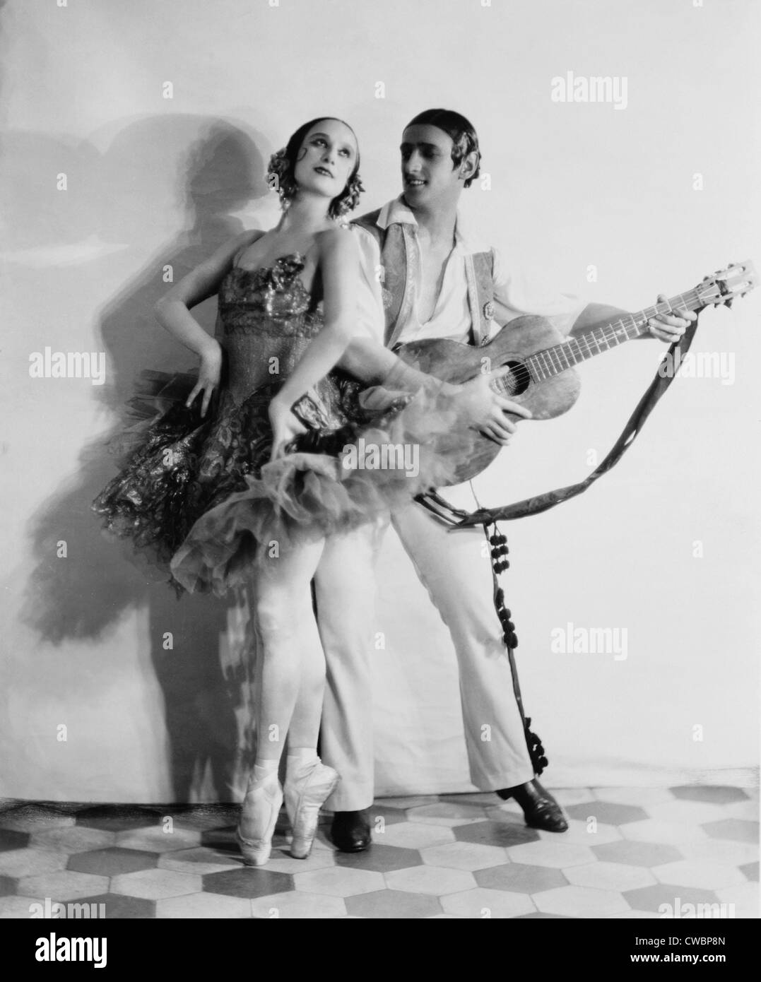 Anna Pavlova (1885-1931) dancing partner Lawrence Novikoff. Ca. 1925. Stock Photo