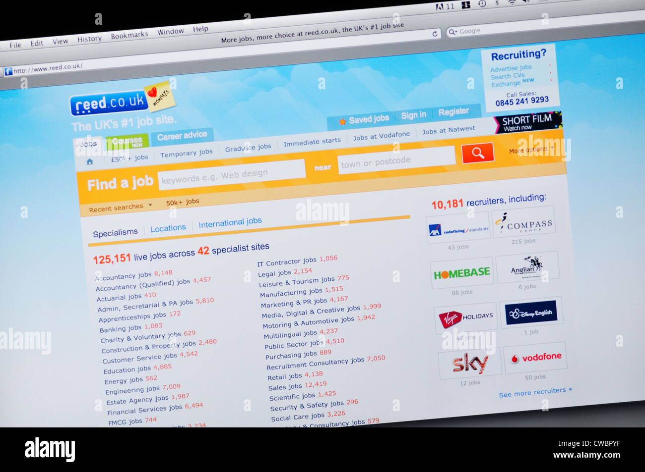 Reed jobs hires stock photography and images Alamy