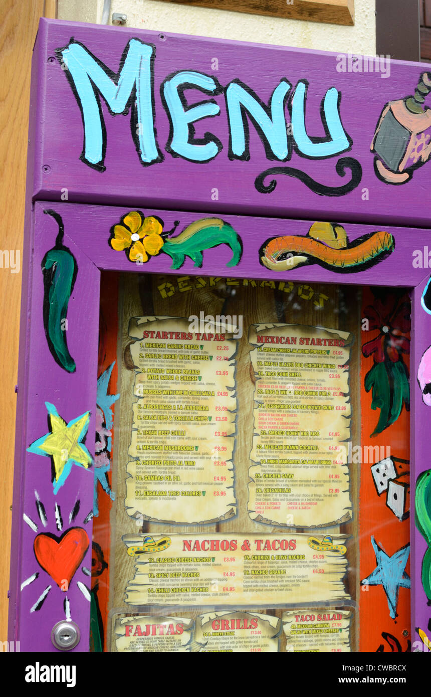 Chimichanga Mexican Restaurant Menu Canterbury UK Illuminated Sign