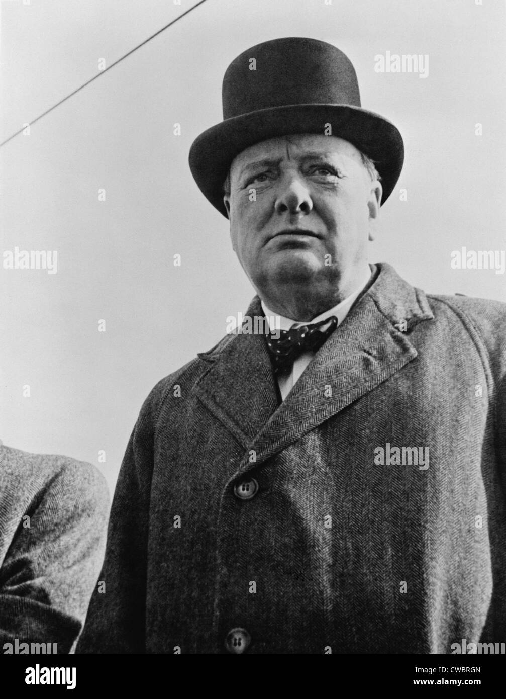 Winston Churchill (1874-1965), Britain's wartime leader  in 1942. Stock Photo