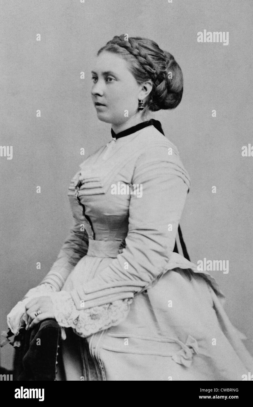 Princess Victoria (1840-1901), first born child of Queen Victoria and Prince Albert of Britain. She became German Empress and Stock Photo