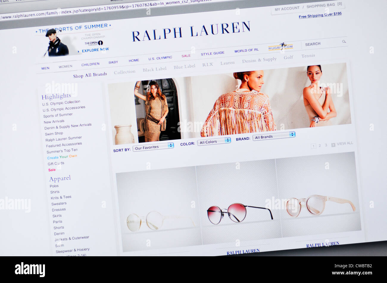 Ralph Lauren website - fashion clothing 