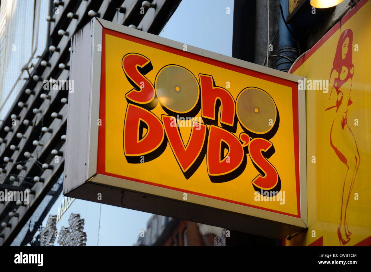 Adult DVD shop, Soho, London, England Stock Photo Alamy