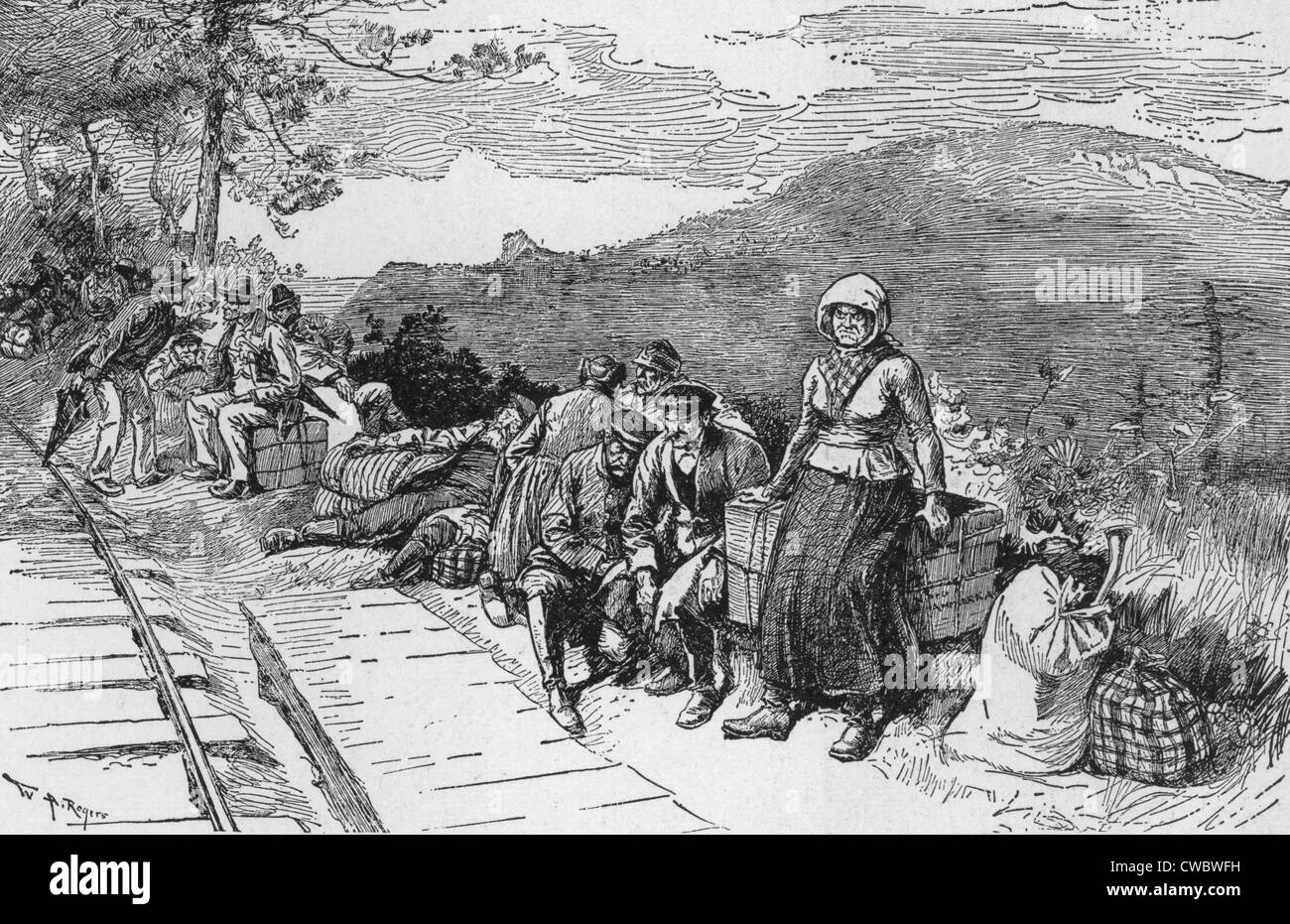 Newly arrived Slavic immigrants recruited to work in Pennsylvania coal