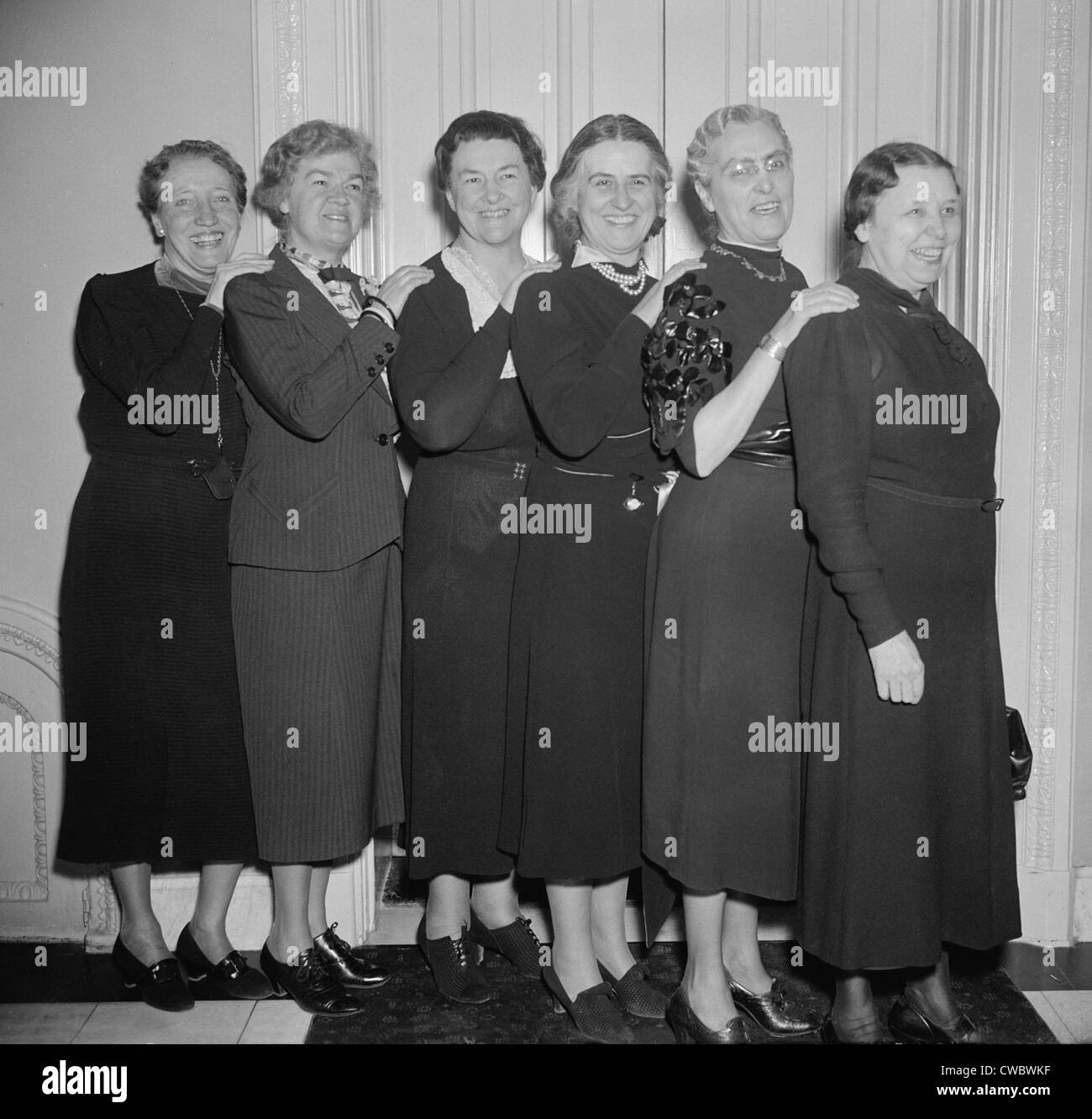 Women members of the 75th Congress. Left to right: Rep. Caroline O'Day ...