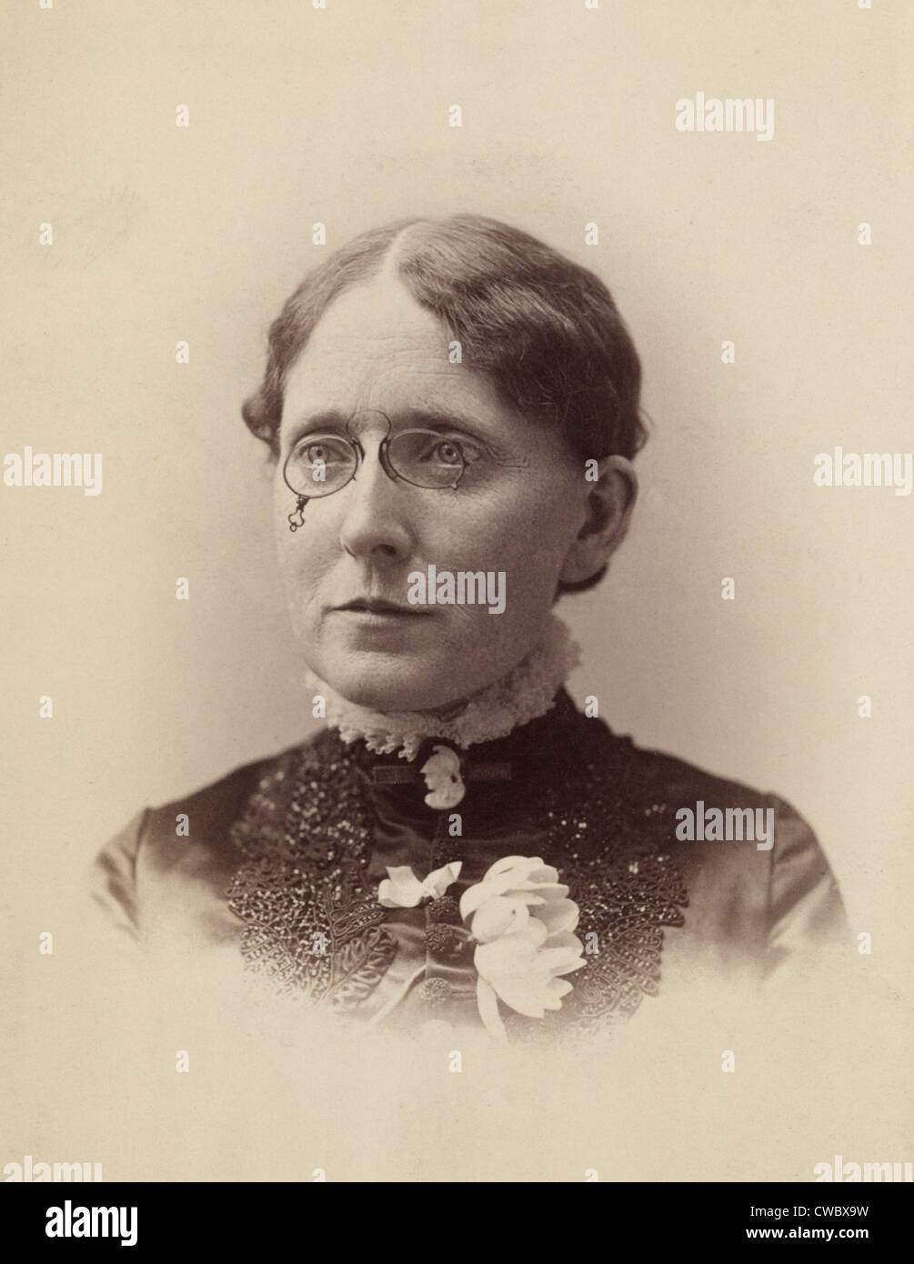 Frances Willard (1839-1898), American temperance reformer, and women's suffragist who was influential in the passage of the Stock Photo