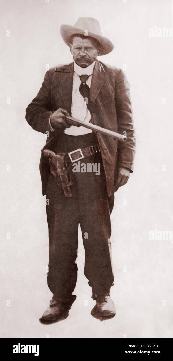 Ben Hodges, born to a Black father and a Mexican mother, was a wild west gambler, cattle rustler, and con man. He died an old Stock Photo