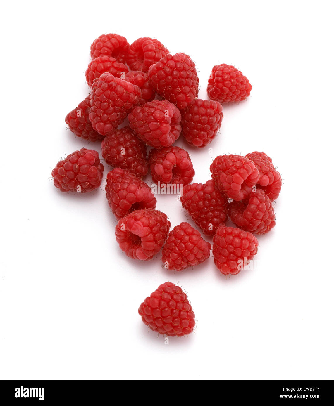 Group of raspberries Stock Photo Alamy