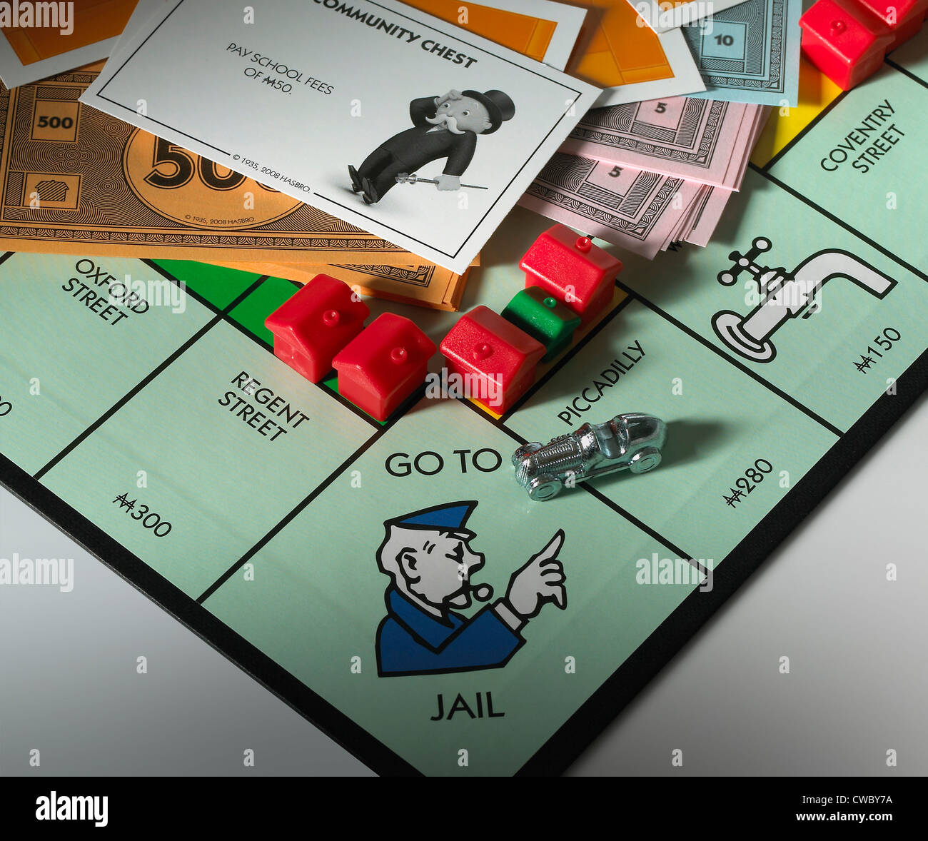 Monopoly board game Stock Photo