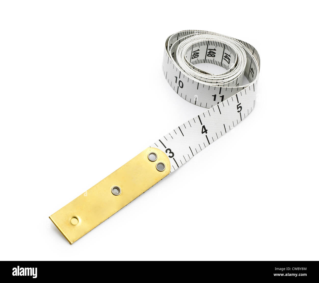 Fabric tape measure length Cut Out Stock Images & Pictures - Page 2 - Alamy