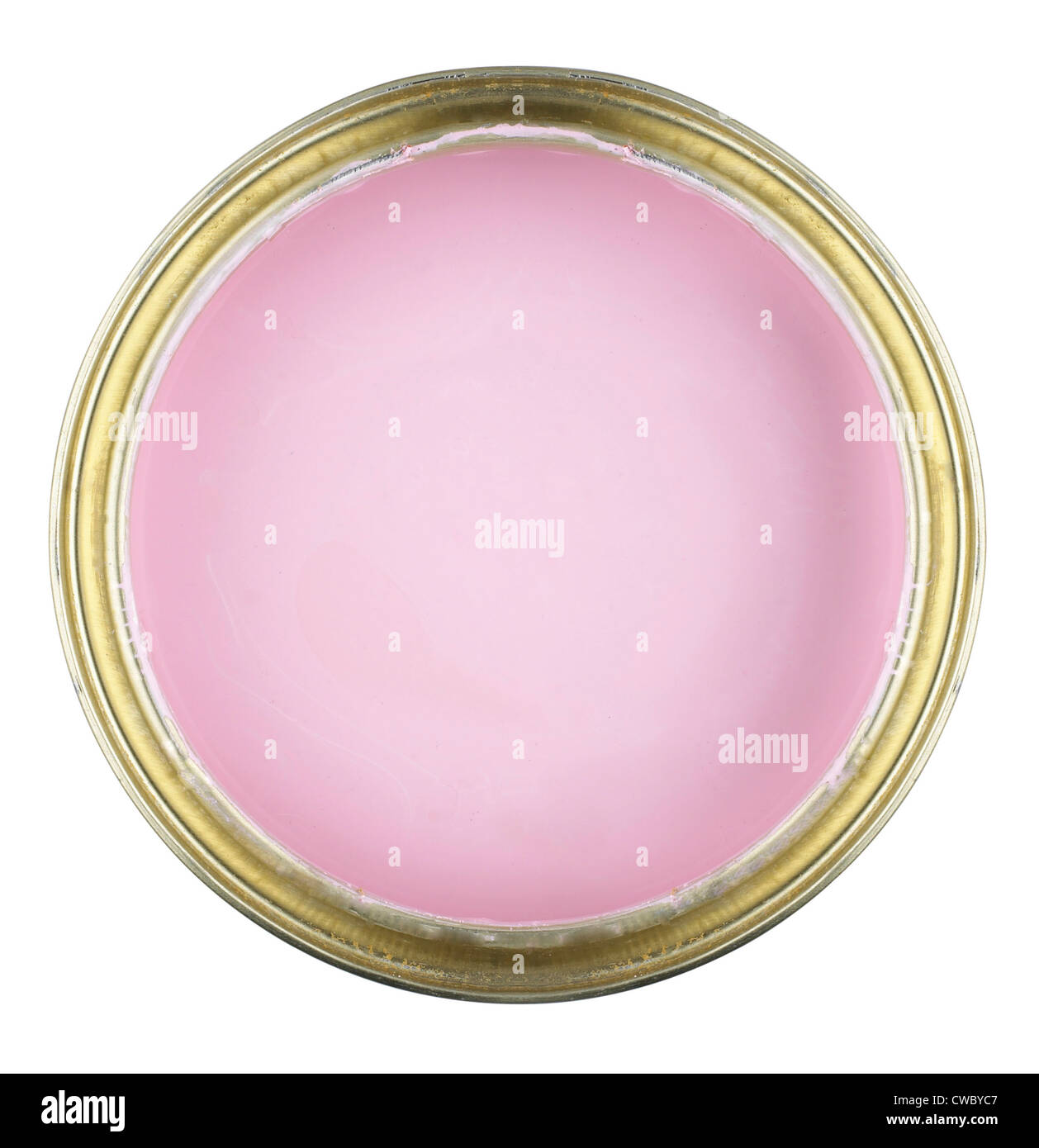 Pink paint pot Stock Photo Alamy