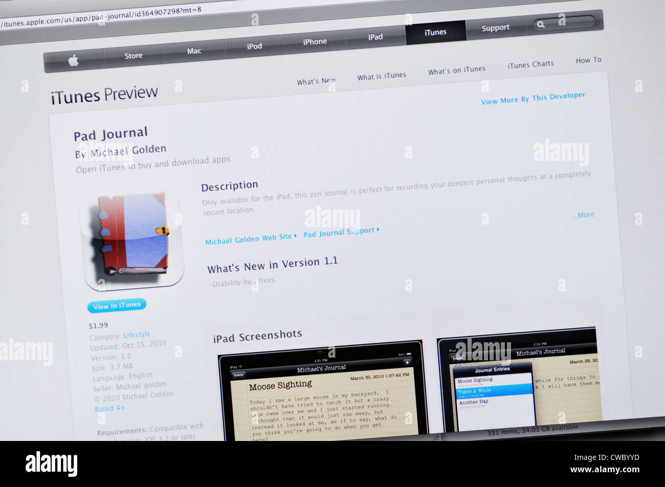 personal journal app