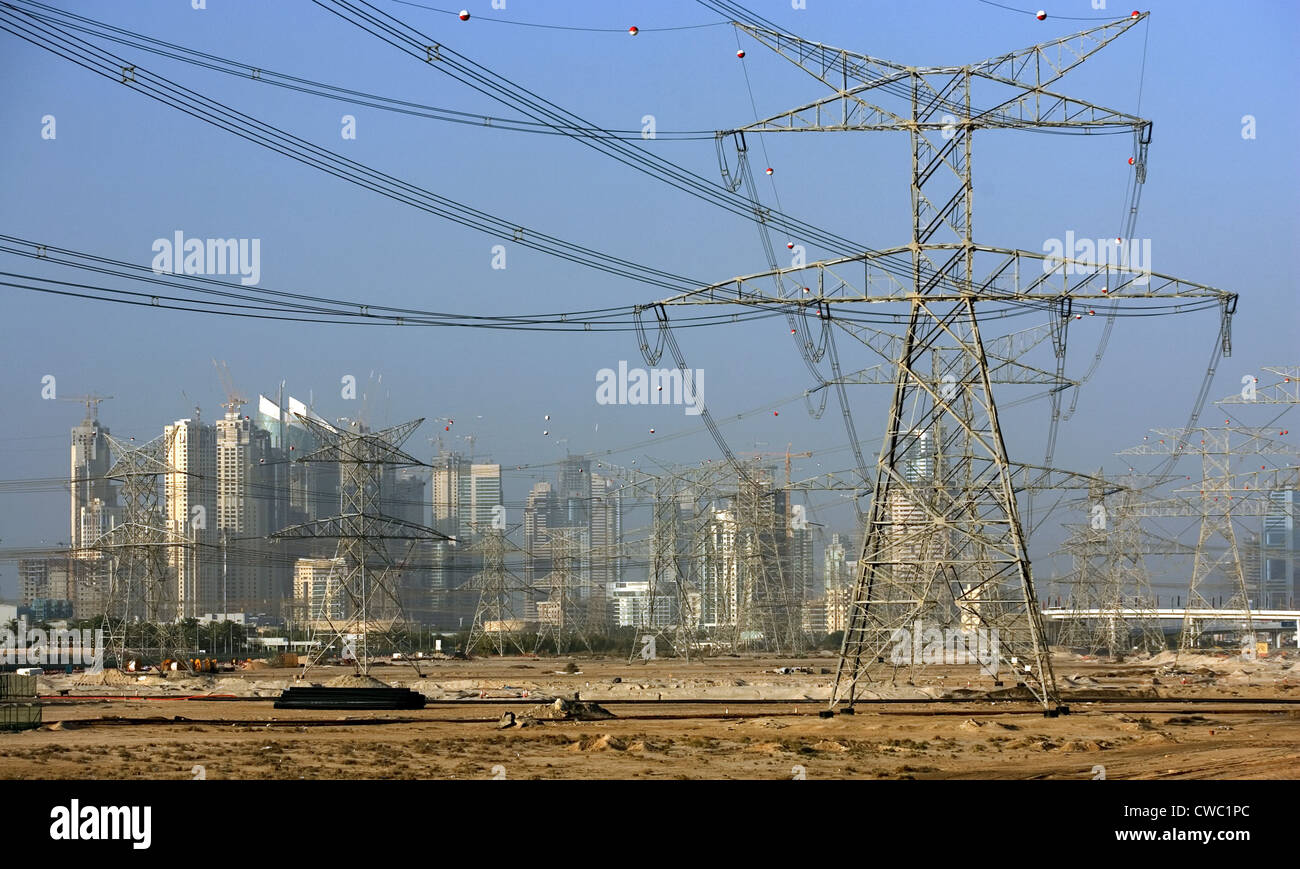 Power lines dubai uae hires stock photography and images Alamy