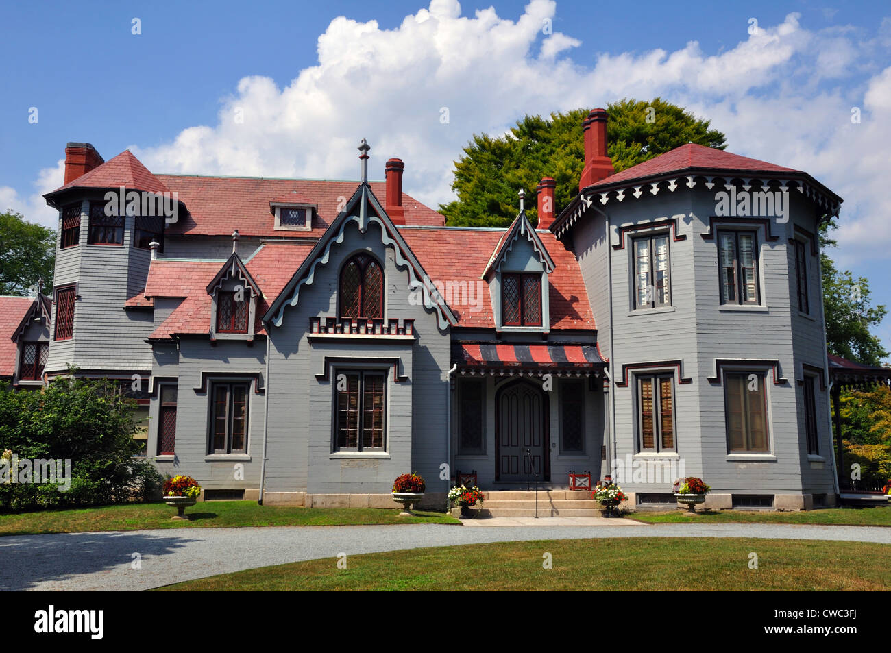 Kingscote mansion, Newport, Rhode Island, USA Stock Photo Alamy