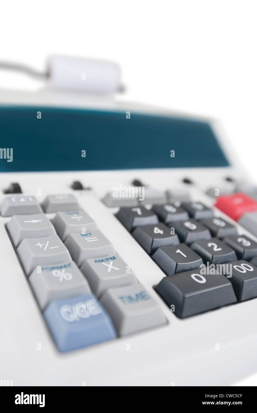 Close-up of office calculator Stock Photo