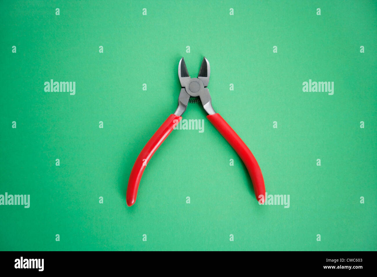 Work tool over colored background Stock Photo