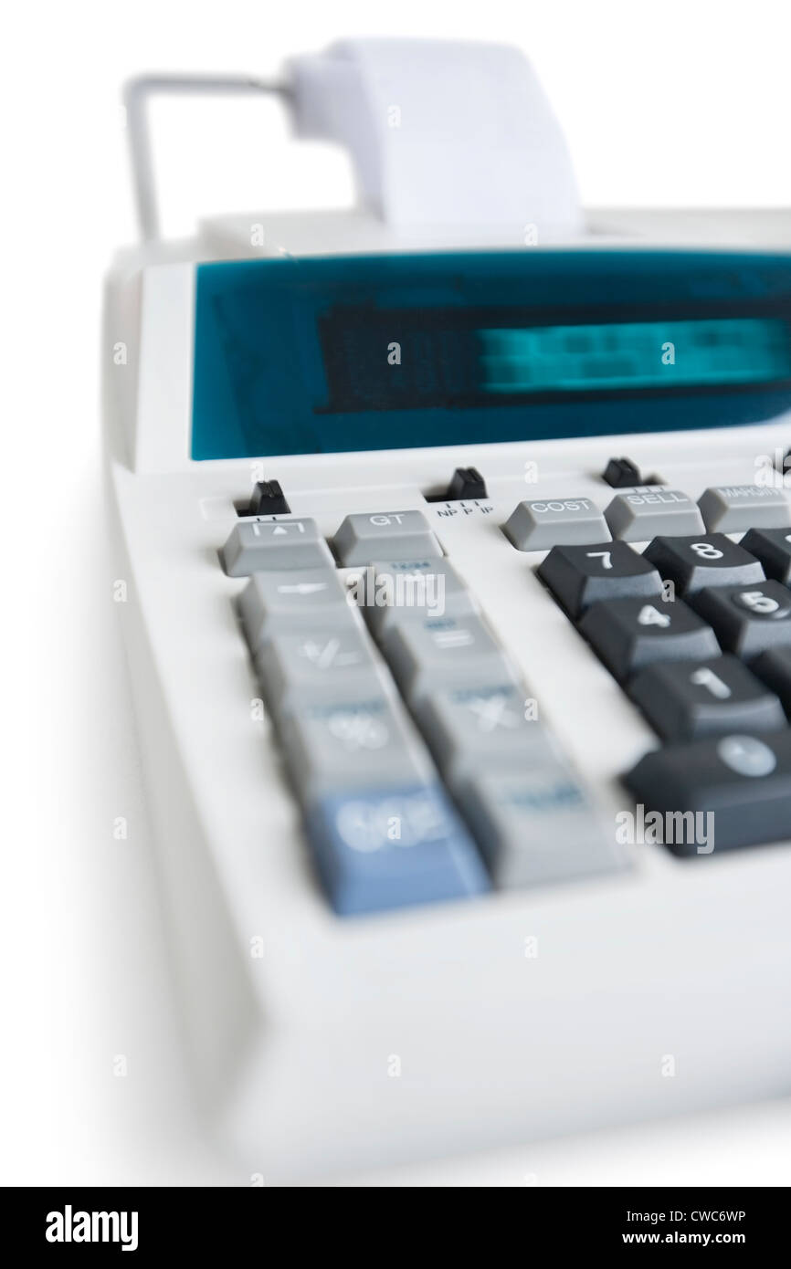 Close-up of pushbuttons of financial calculator Stock Photo