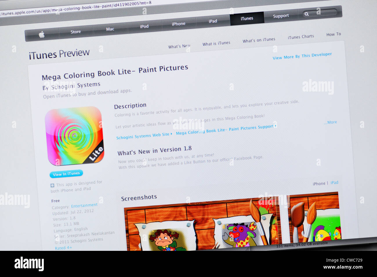 Download Mega Coloring Book App Website Paint And Color Pictures Stock Photo Alamy