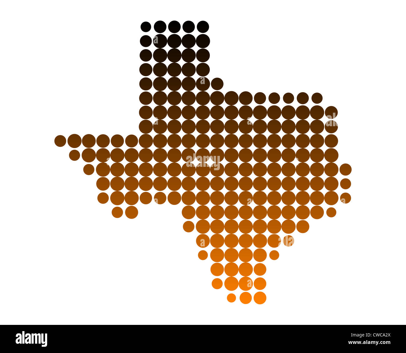 Map of Texas Stock Photo Alamy