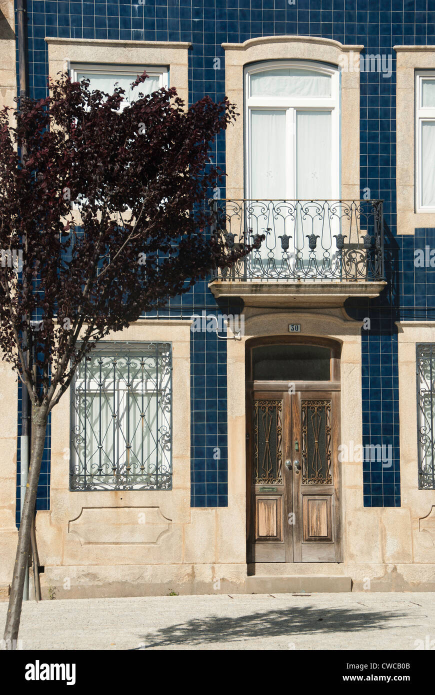 House in Povoa de Varzim, Portugal Stock Photo