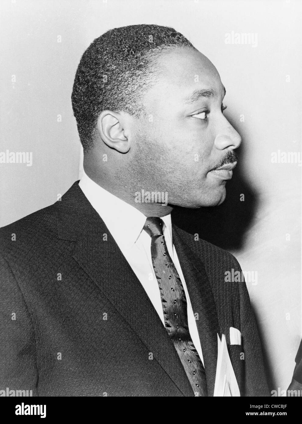 Martin Luther King, Jr. Leader of the Southern Christian Leadership Conference, a Civil Rights Organization. Apr. 27, 1960. Stock Photo