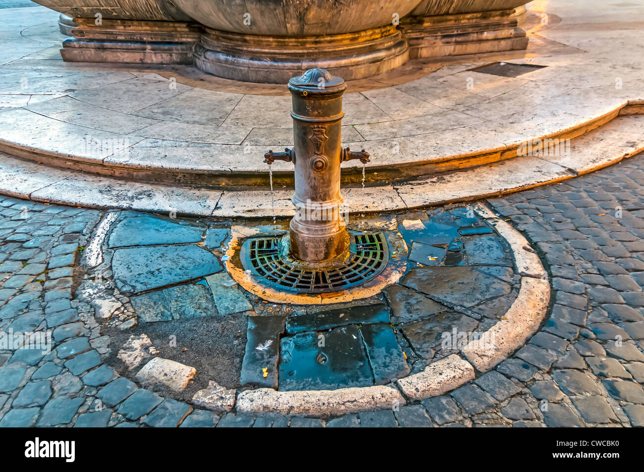 Drinking fountain in Rome Stock Photo Alamy