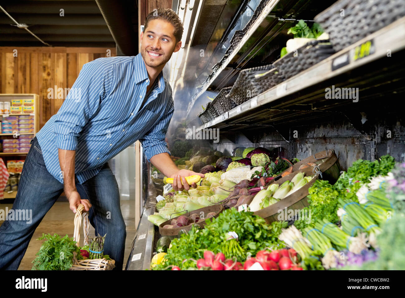 Man large variety vegetables hi-res stock photography and images - Alamy