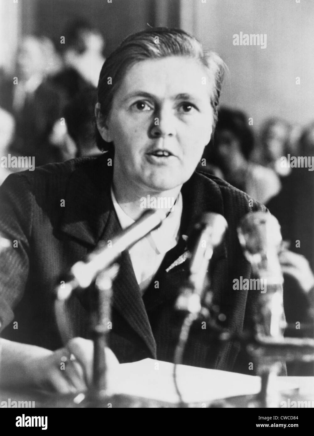 Dr. Frances O. Kelsey, a Food & Drug Administration pharmacologist who refused to authorize thalidomide US distribution. Photo Stock Photo