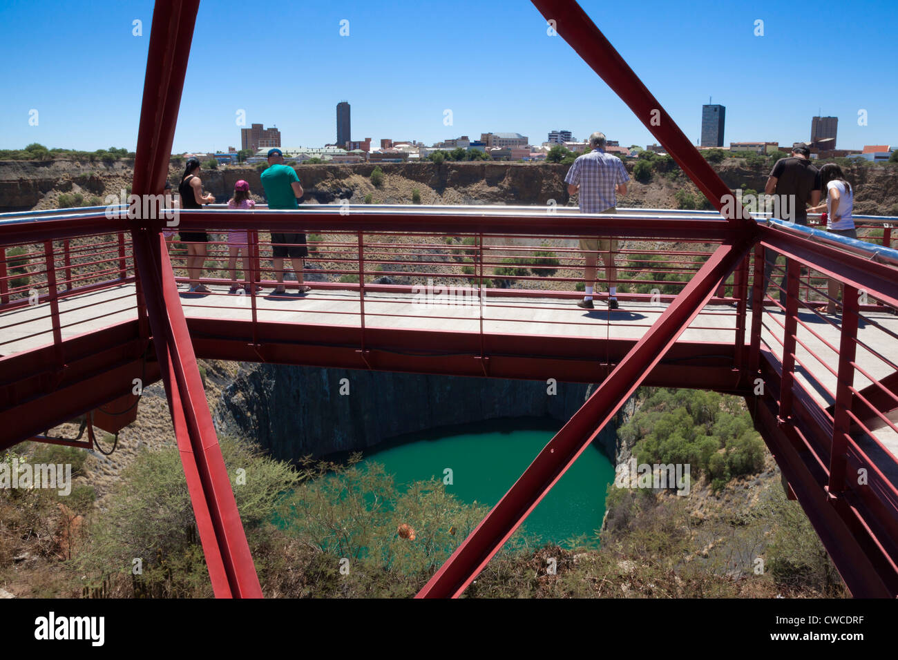 Big Hole, remains of diamond mining, Kimberley, Northern Cape, South Africa, Stock Photo