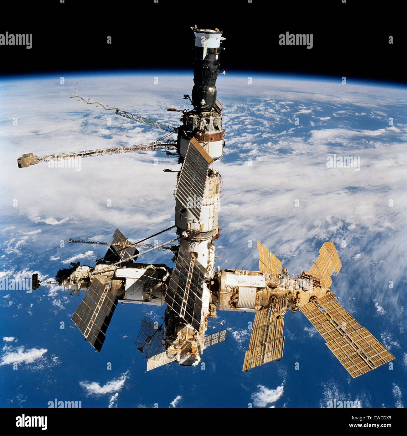 Russian Space Station Mir. Photo was taken by the crew of space