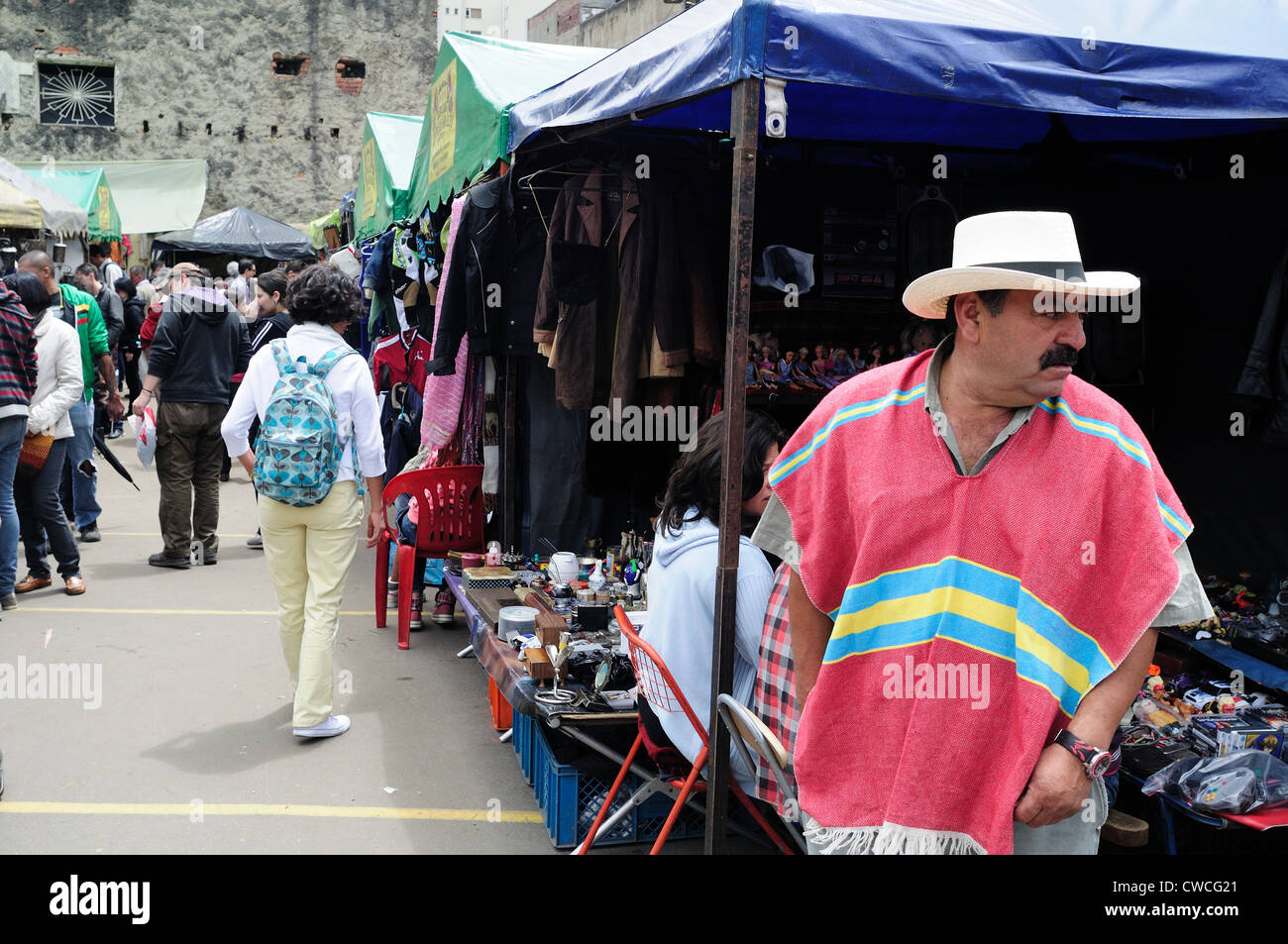 " Mercado de las Pulgas San Alejo " Market in BOGOTA. Department of