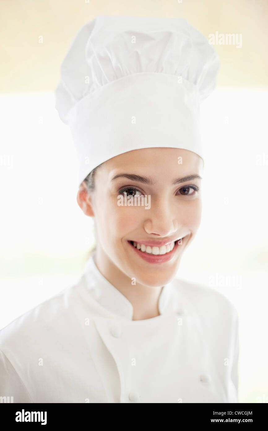 Female chef looking in hi-res stock photography and images - Alamy