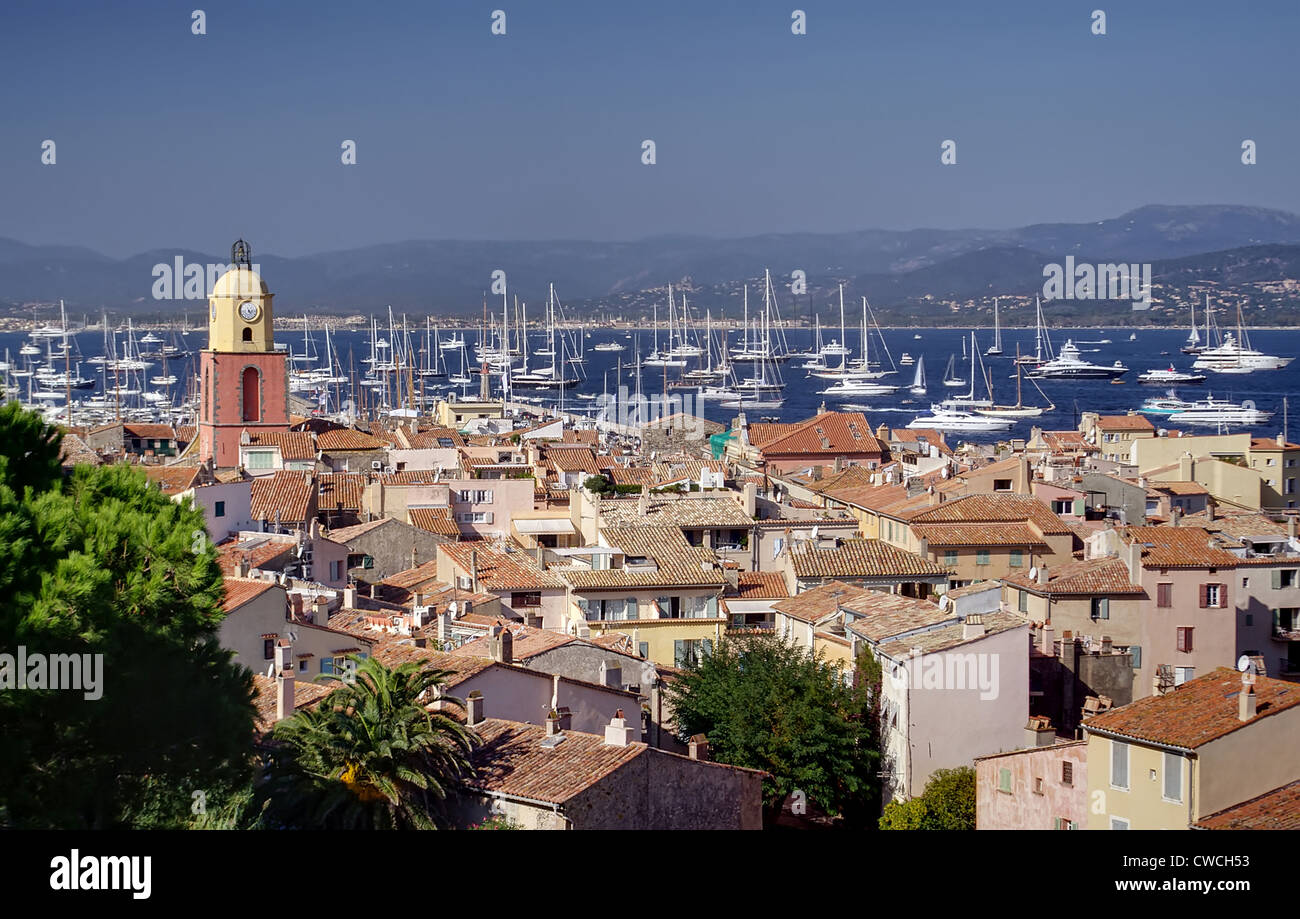 Saint Tropez city, Mediterranean Sea, France Stock Photo